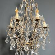 Italian pearl and crystal chandelier