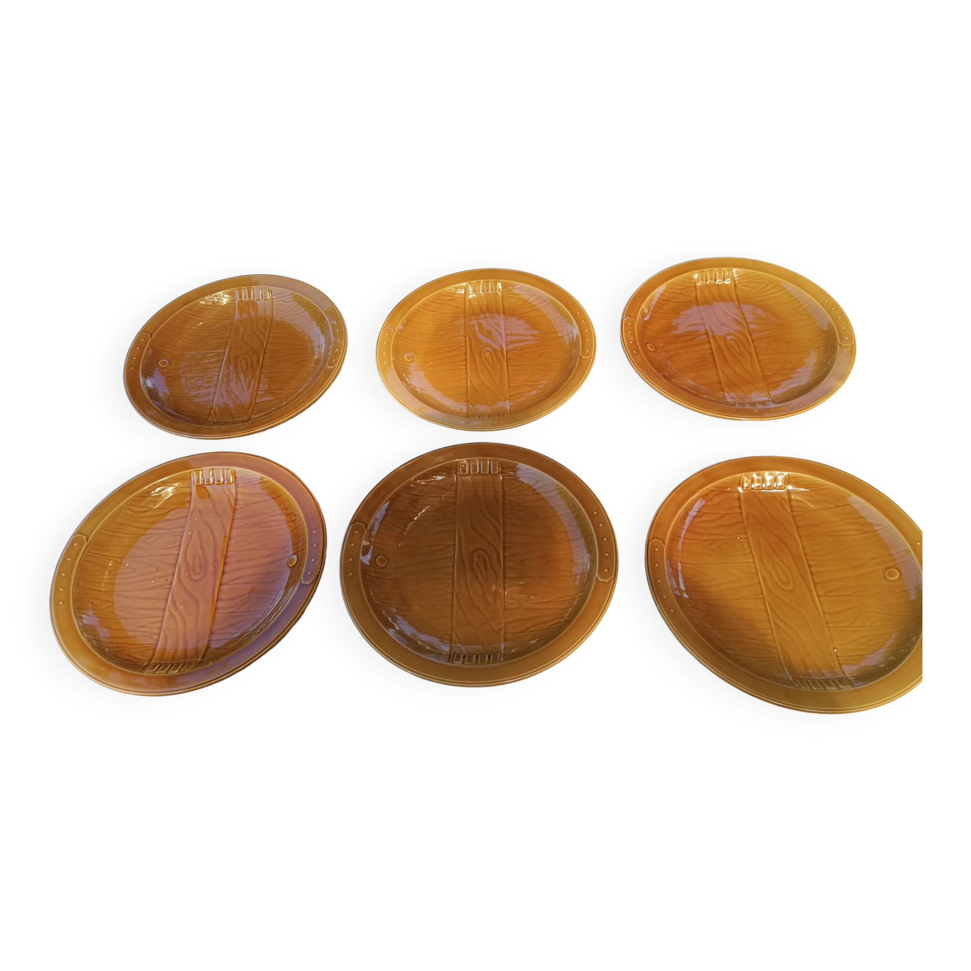 Gien earthenware dinner plates