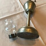 Lampe à huile en étain
