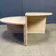 Paire de tables basses en travertin, années 1970
