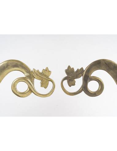 Pair of marble and bronze lamp bases, 20th century