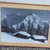 Vintage mountain view photo