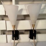 Duo wall lamps vintage tulip - 50s