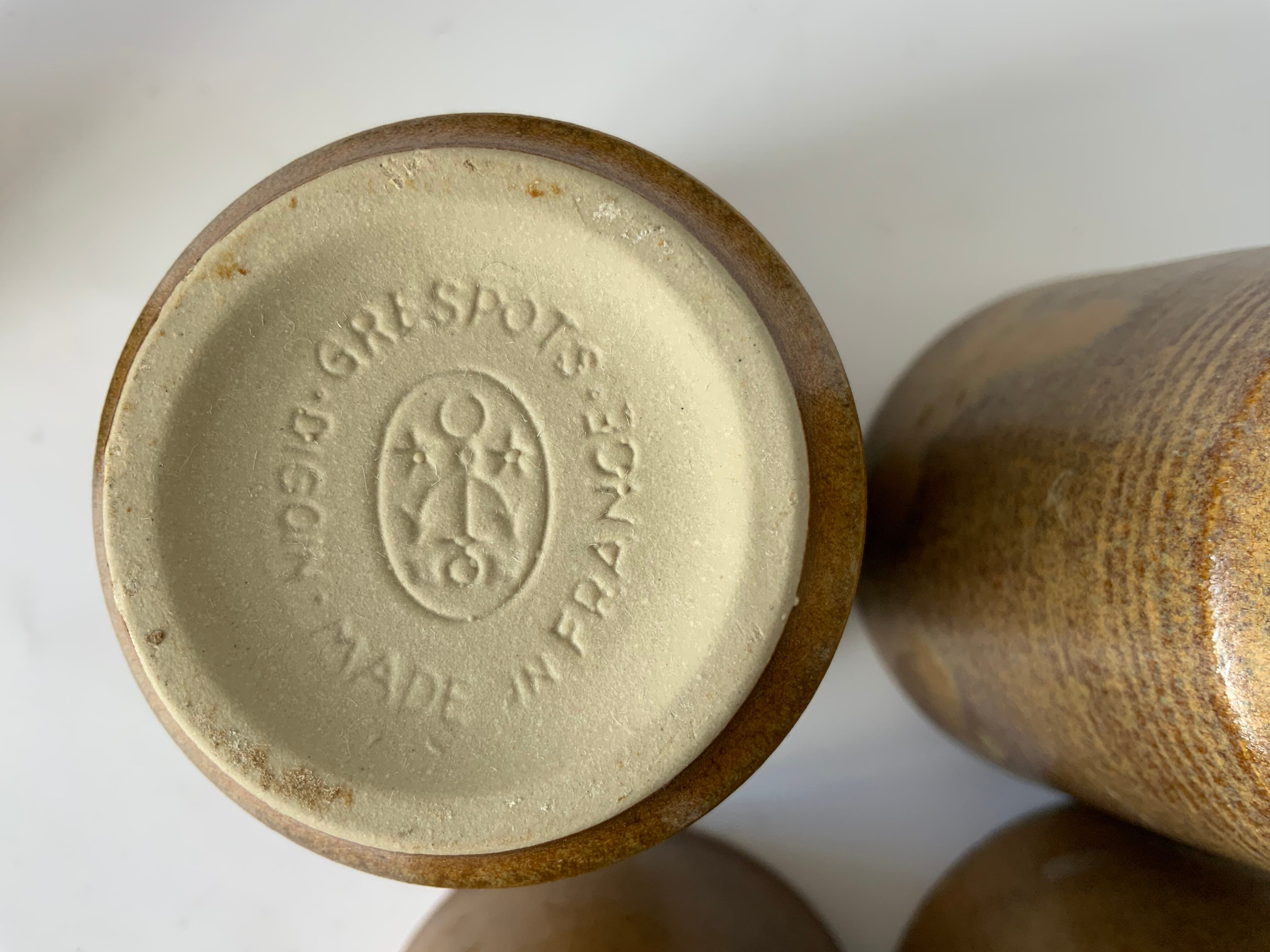 14 vintage sandstone cups