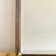 Old beveled mirror brass frame 74x50cm