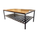 Coffee table in steel/glass or oak.