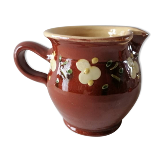 Glazed terracotta Savoy milk jug