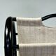 Vintage Round Magazine Rack / Reading Basket, Black Rattan, 1970's