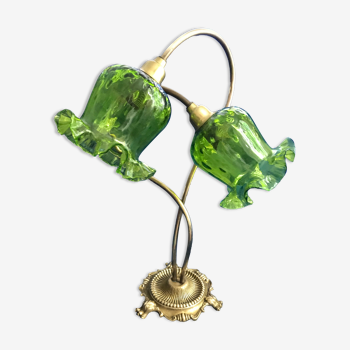 Lampe de bureau forme fleur Art Deco