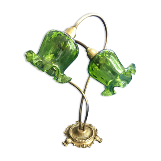 Art Deco flower shape desk lamp