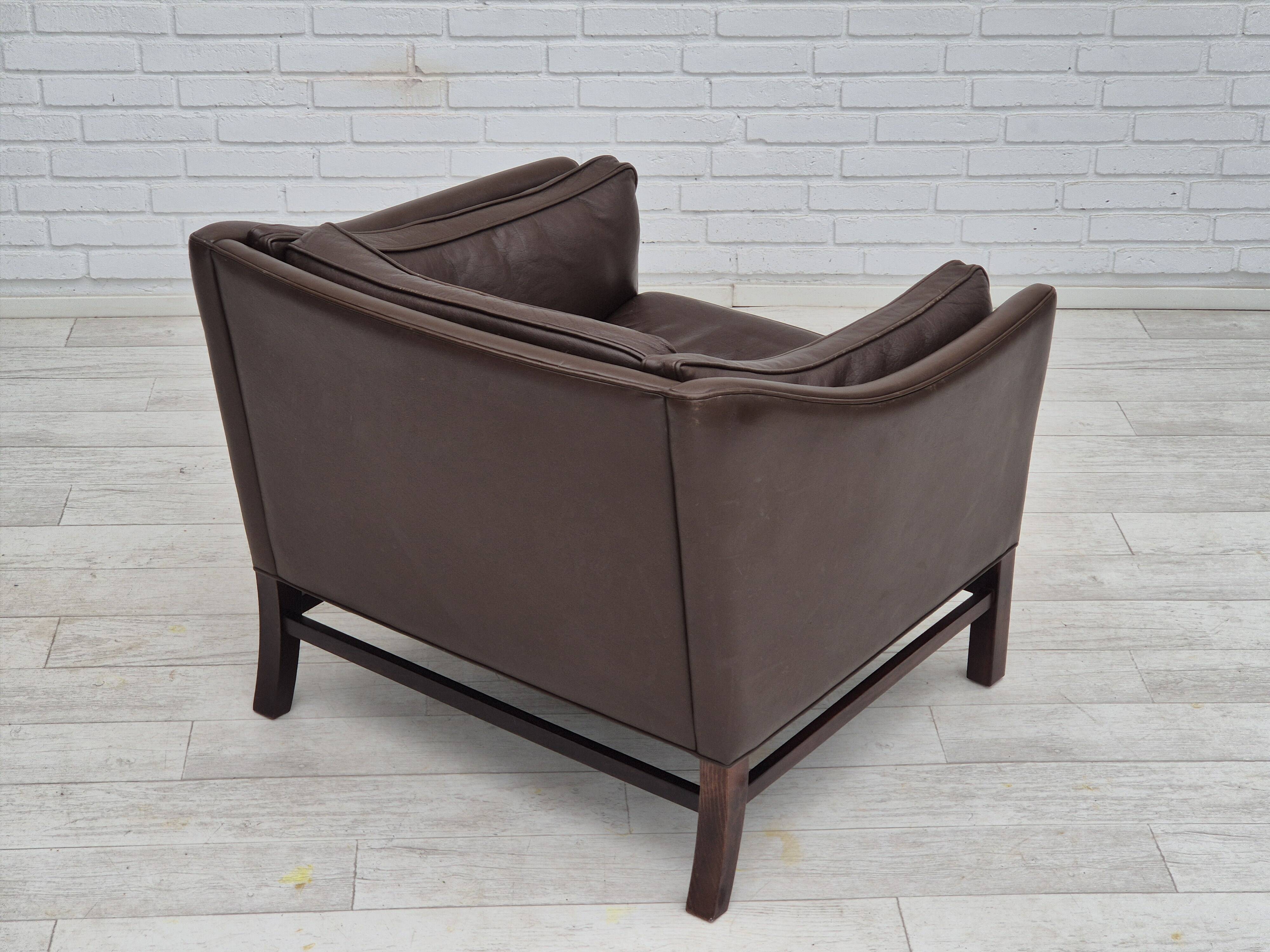 1970s, Danish design by Georg Thams for Grant Møbelfabrik, lounge chair, original condition.