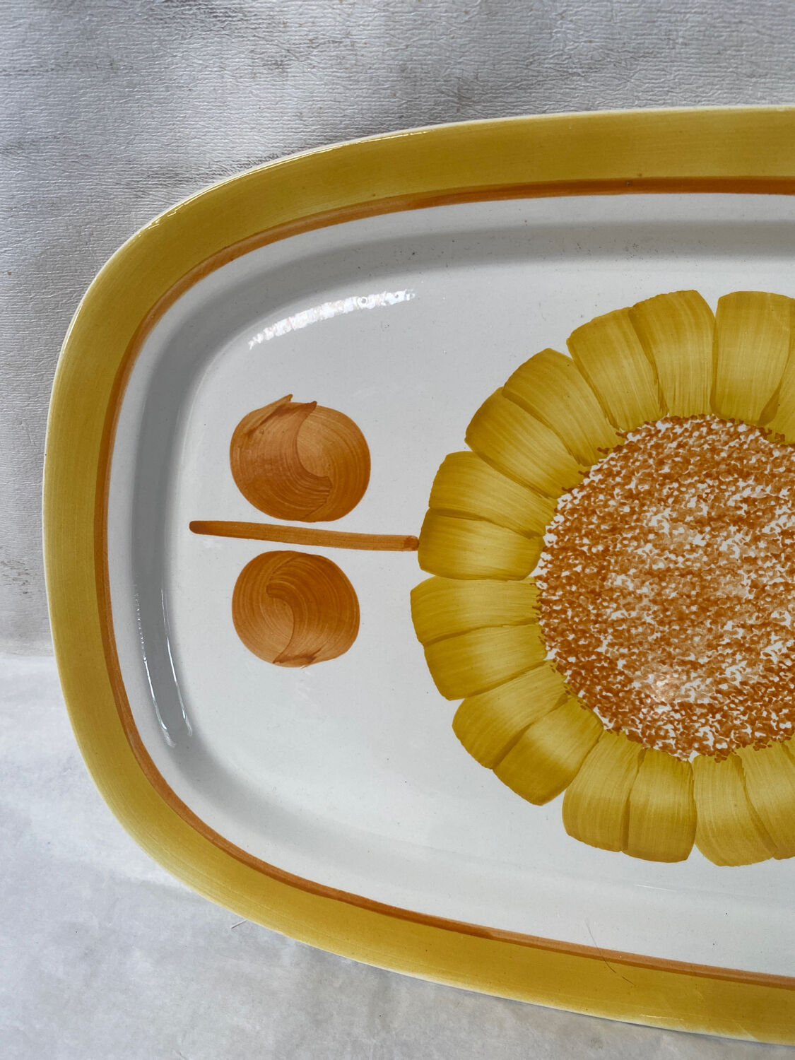 Plat de service Ssareguemines Digoin modèle Alice