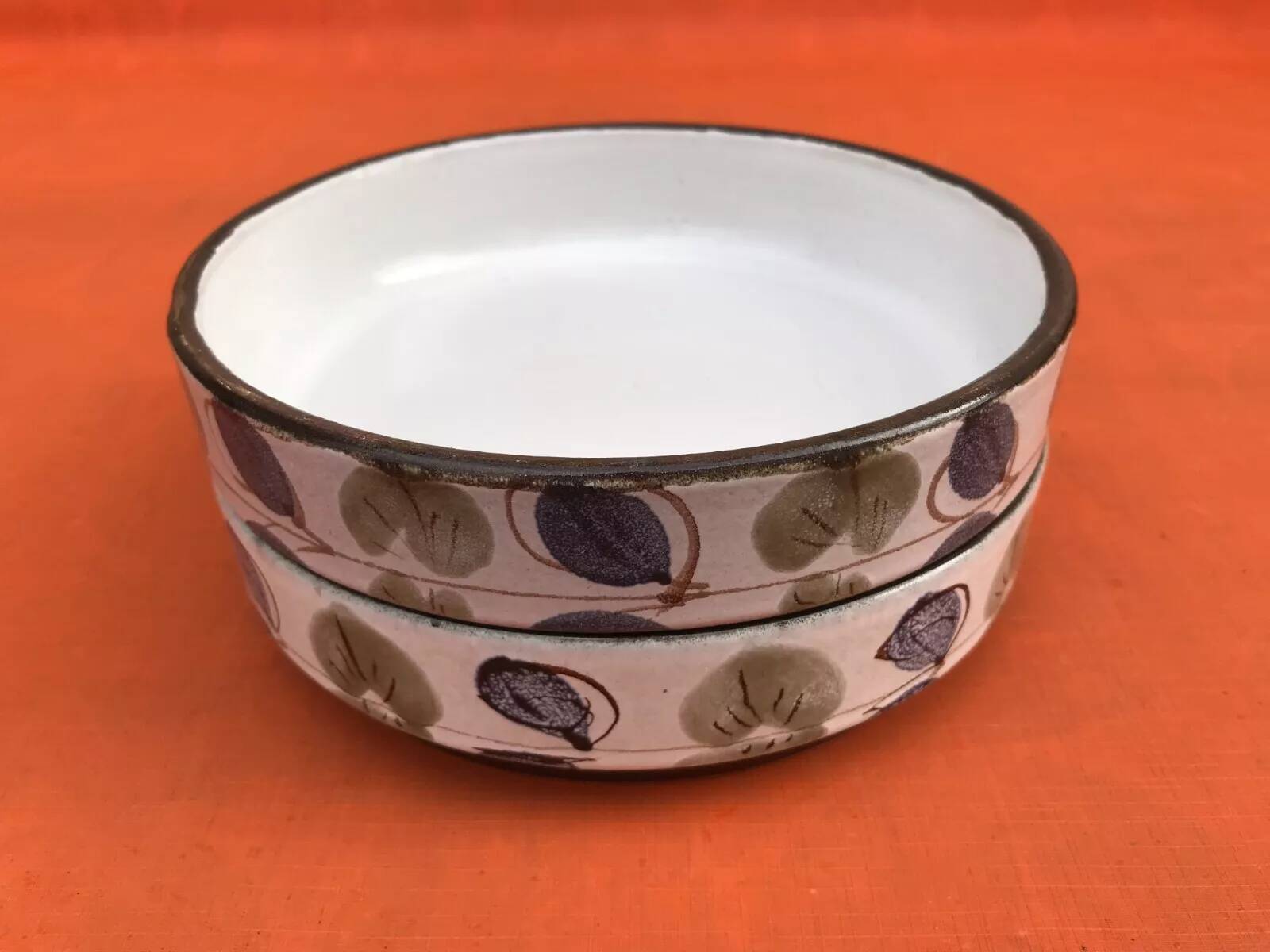 2 stackable bowls Niderviller earthenware Manufacture France