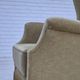 1970s, Danish design, wingback armchair, original condition, furniture velour, beech wood legs.