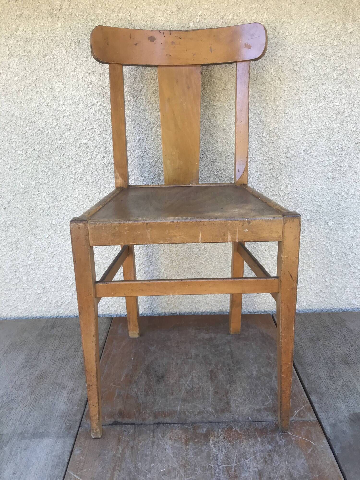 Series of 3 chairs old bistrot 60s vintage