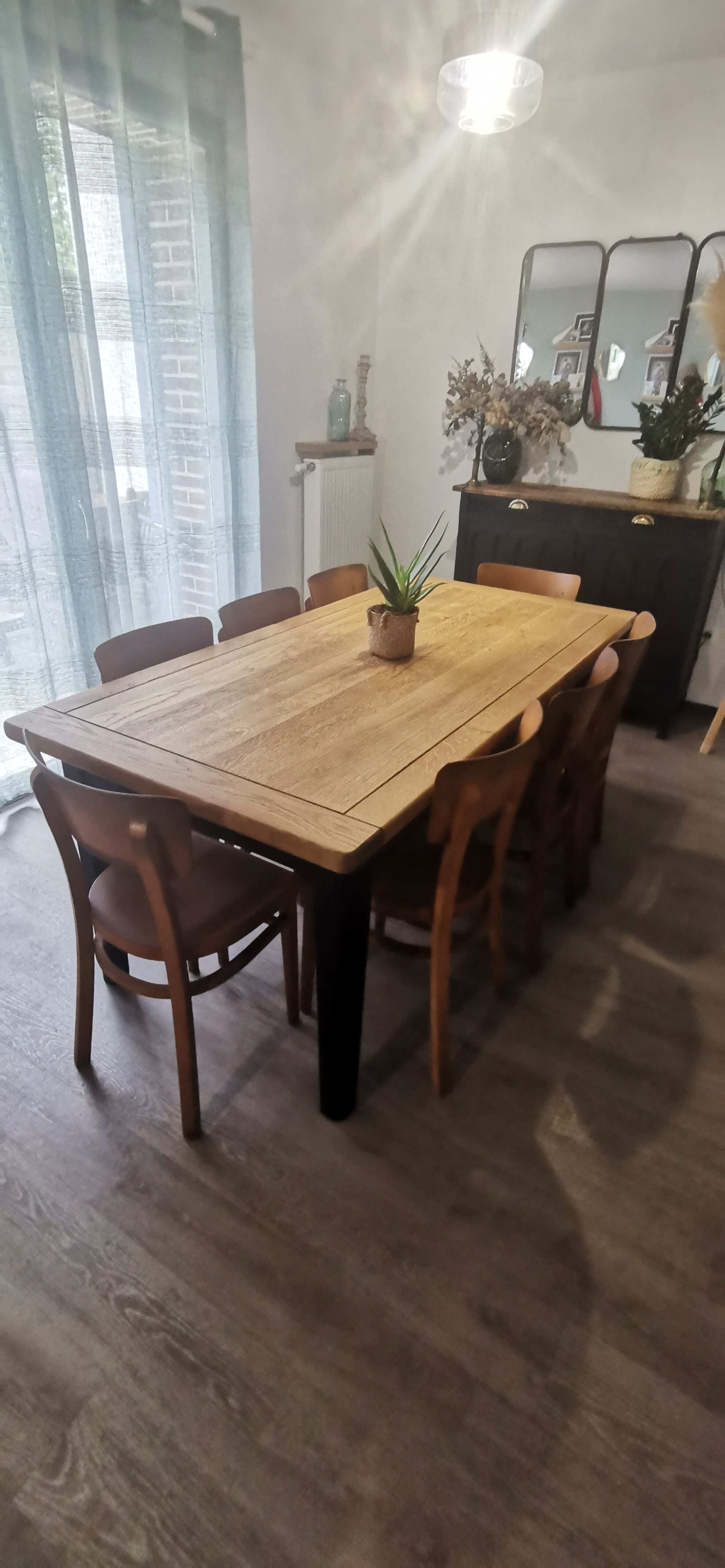 Set of 10 Thonet bistro chairs