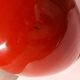 Vase rouge en céramique émaillée