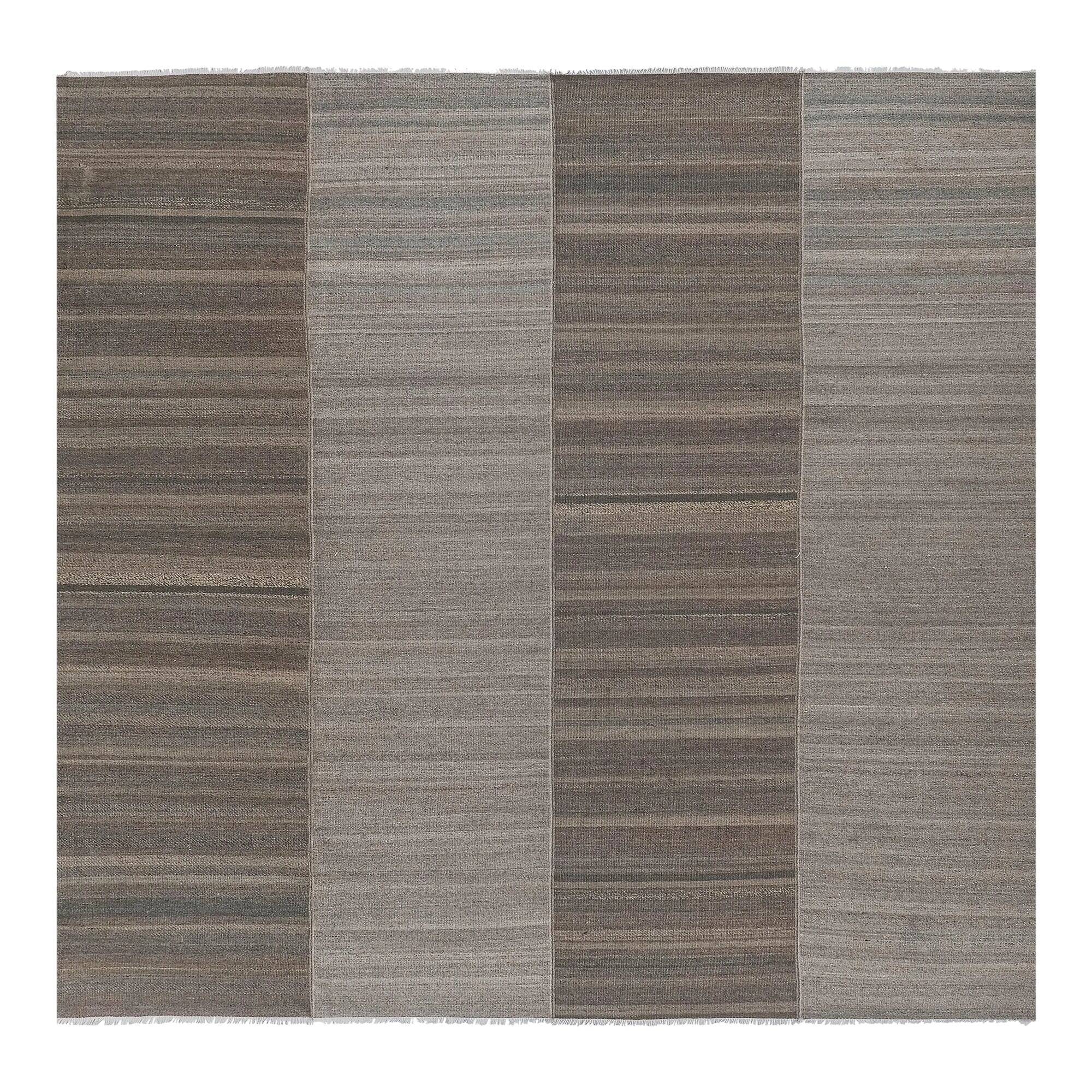 Vintage Turkish kilim handwoven 268x274 cm