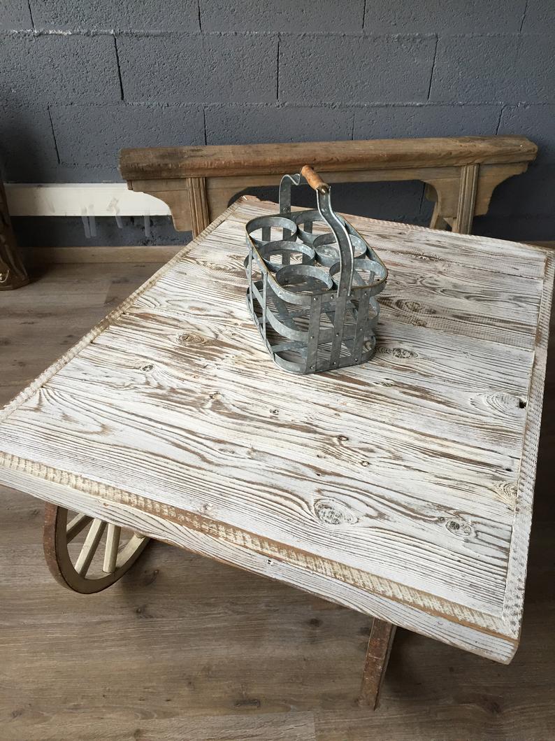 Vintage industrial coffee table