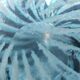 Striped light blue glass vase Phoenician Malta, 1990s