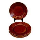 Set of 6 Saint-Clément flat plates