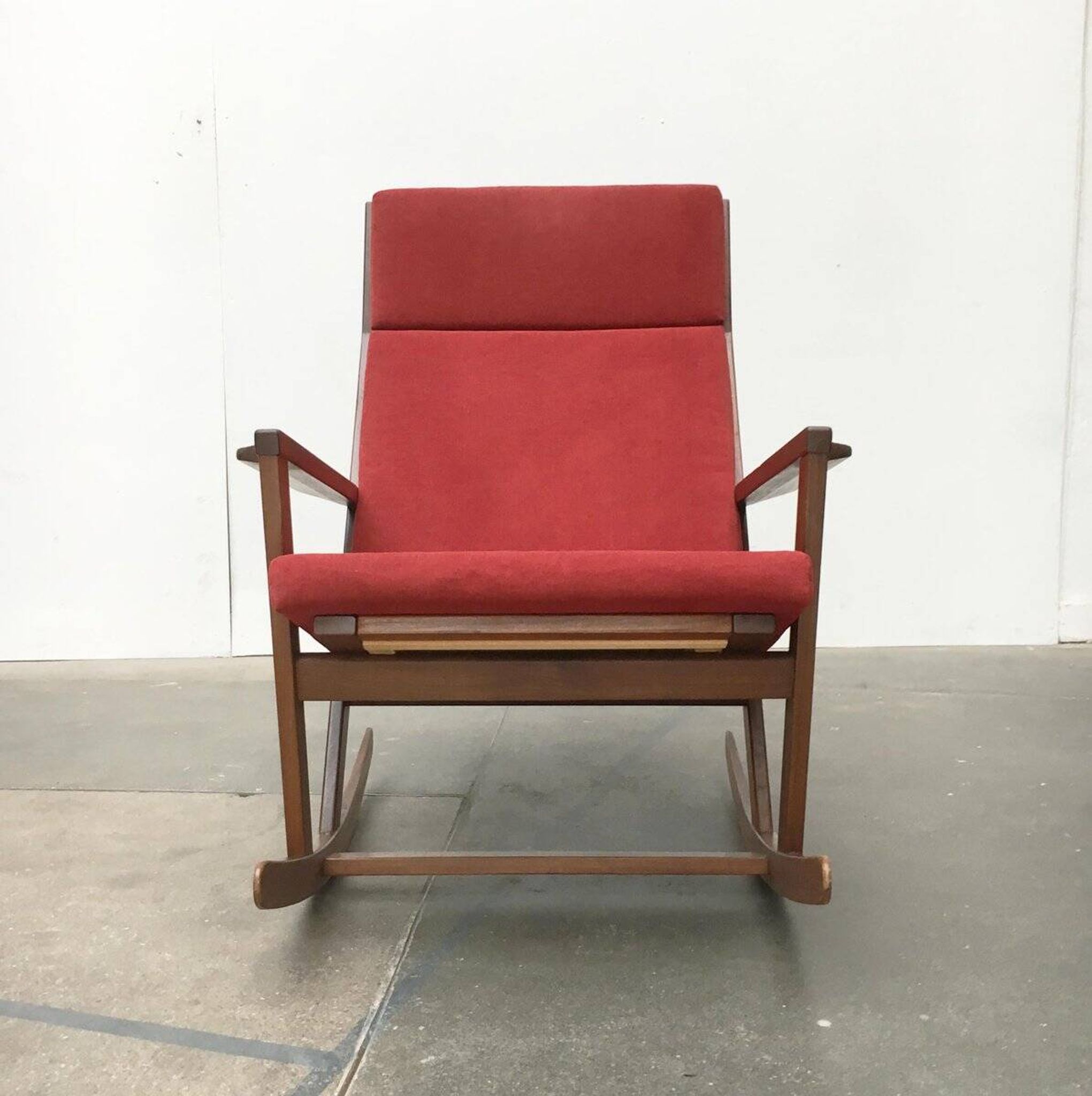 Danish rocking chair from the mid-century by Poul Volther for Frem Røjle.