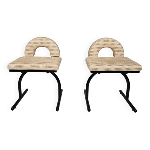 Ensemble de 2 chaises, - 1980s