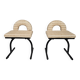 Set of 2 chairs, Italy 1980s.