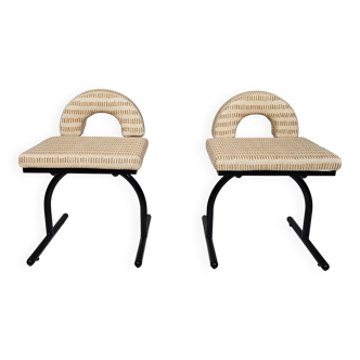 Set of 2 chairs, Italy 1980s.