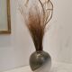 Grey potter's ball vase