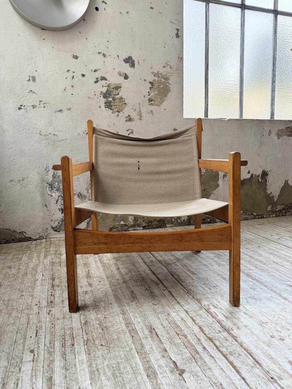 Safari chair in pine by Rold Rastad and Adolf Relling, 1960.