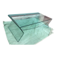 Table basse en verre courbe XXe