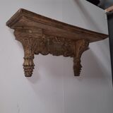 Lacquered wood wall console