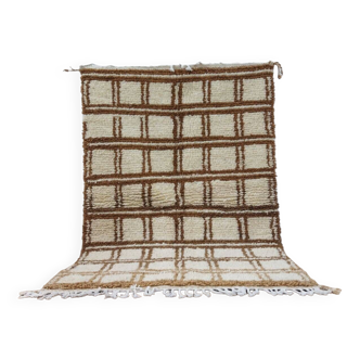 Handmade wool Berber rug 153x102cm