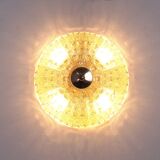 Carl Fagerlund Orrefors crystal wall or ceiling lamp, for Lyfa 1960s