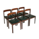 Ensemble de 6 chaises italiennes en palissandre, gessef, 1960