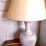 Vintage enamelled ceramic lamp base