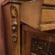 Art Deco sideboard with solid wood mirror and marble top