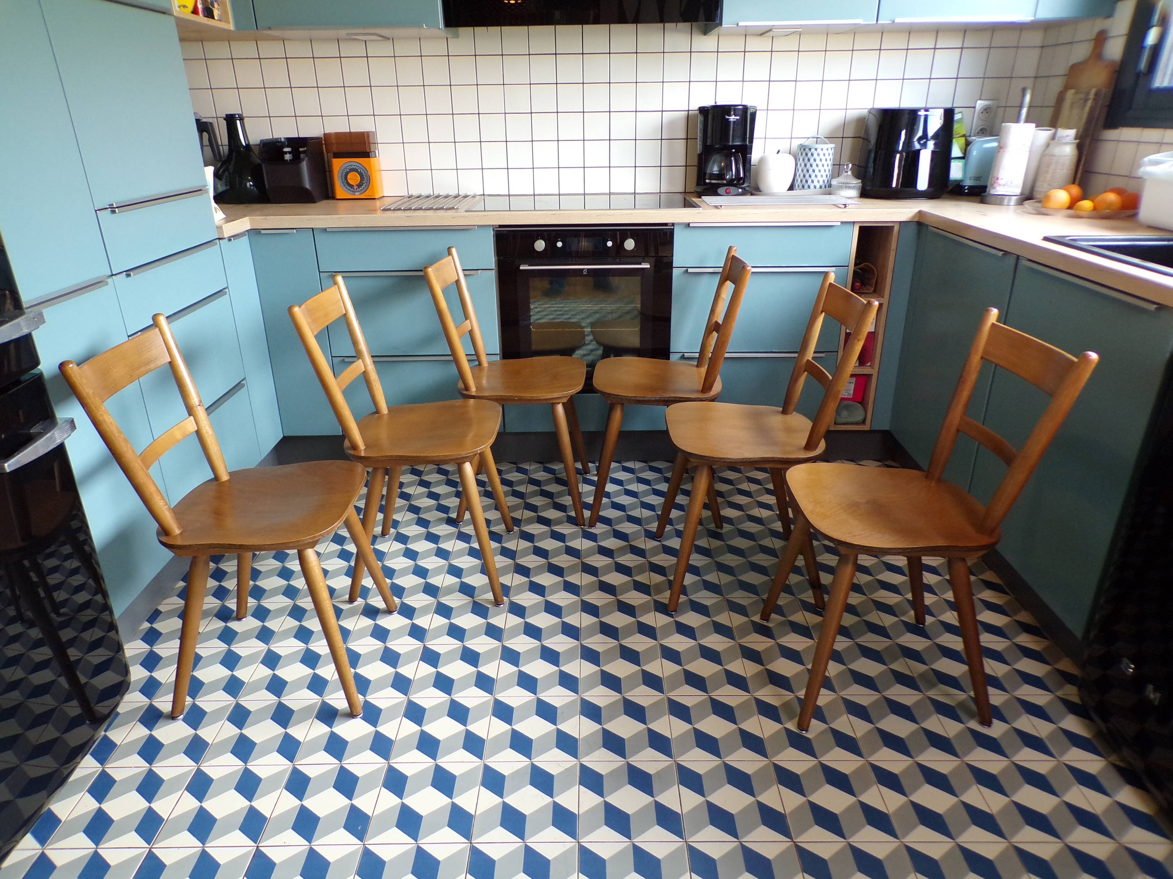 Set 6 chaises de bistrot Tubingen Allemagne