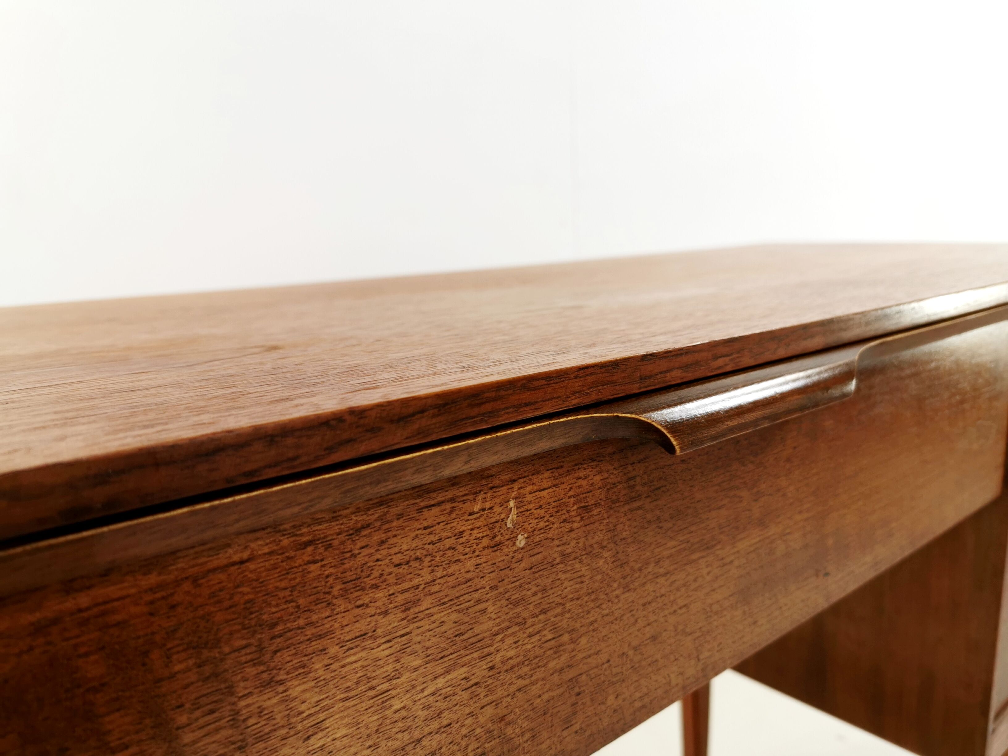 British teak writing desk Frank Guille for Austinsuite