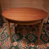 Scandinavian round extending table.