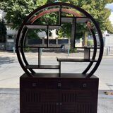 Round galay shelf on bahut sideboard