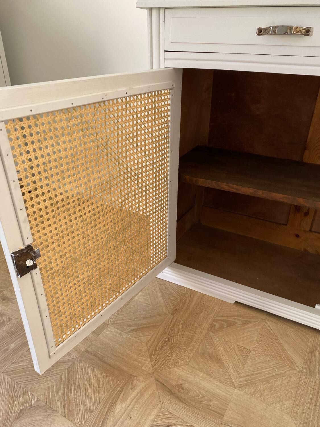 Buffet en bois 2 portes cannage