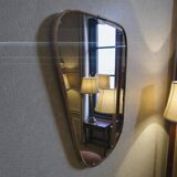 Vintage 1950s mini wall mirror