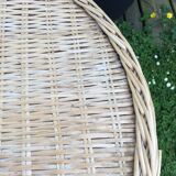 Rattan side table