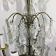 Chandelier 4 lights bronze and tassels