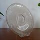 Plate with crystal heel engraved Saint Louis / Baccarat 19th century - 21.5 cm