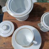 Limoges porcelain coffee service by F. Legrand and Cie