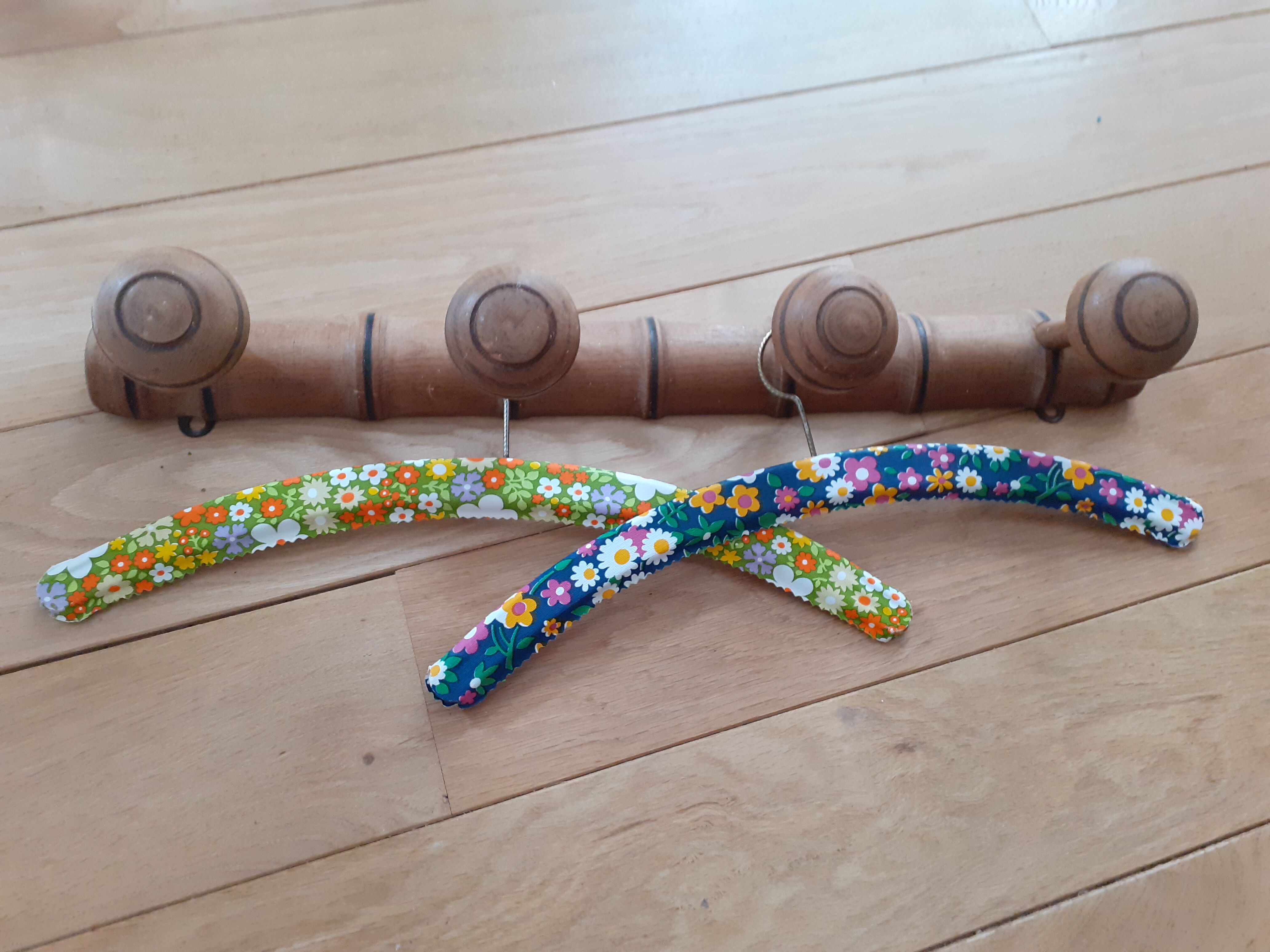 Old coat rack wood imitation bamboo