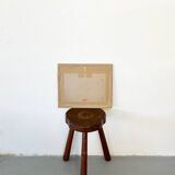 Painting "Mountain Lake", Pastel on paper, framed